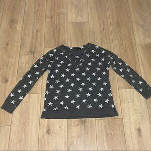 Almost Famous Charcoal Star Sweater